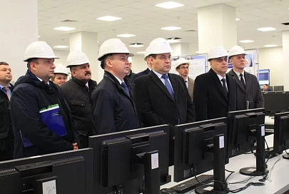 Мозырский НПЗ посетили премьер-министр Беларуси Роман Головченко и Государственный секретарь Совета безопасности Александр Вольфович